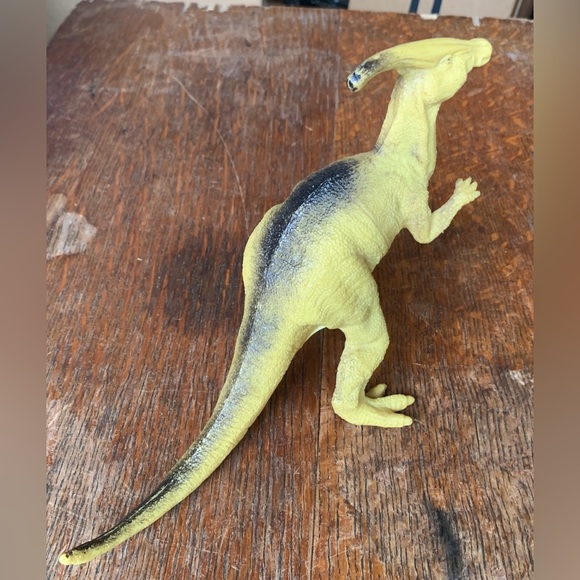 Vtg Miniature Rubber Plastic Parasaurolophus Dinosaur Toy Figurine - Picture 5 of 12